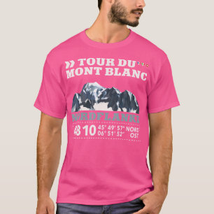 Camiseta Tour Du Mont Blanc Montblanc Mountain Hiking Tmb F