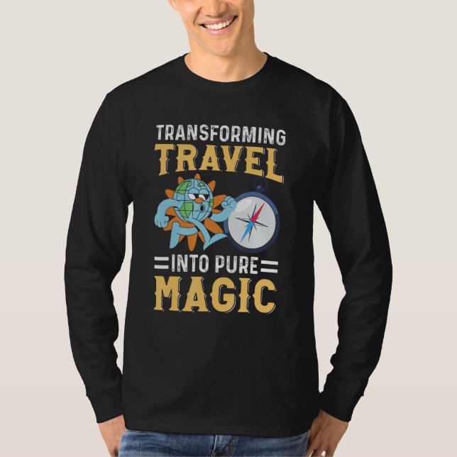 Camiseta Tour Guide Transforming Travel Into Pure Magic (Frente)
