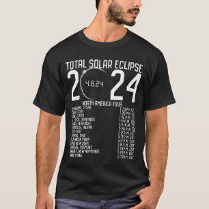 Camiseta Tour pela América do Norte 2024 Totality Solar Ecl