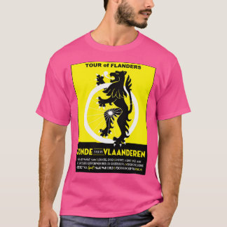 Camiseta Tour Pela Flanders Vintage Bicycle Racing Advertis