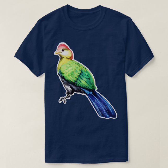 Camiseta Touraco de Pauline Angola Bird (Frente do Design)