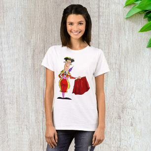 Camiseta Toureiro com Cape Vermelho Toureiro Espanhol