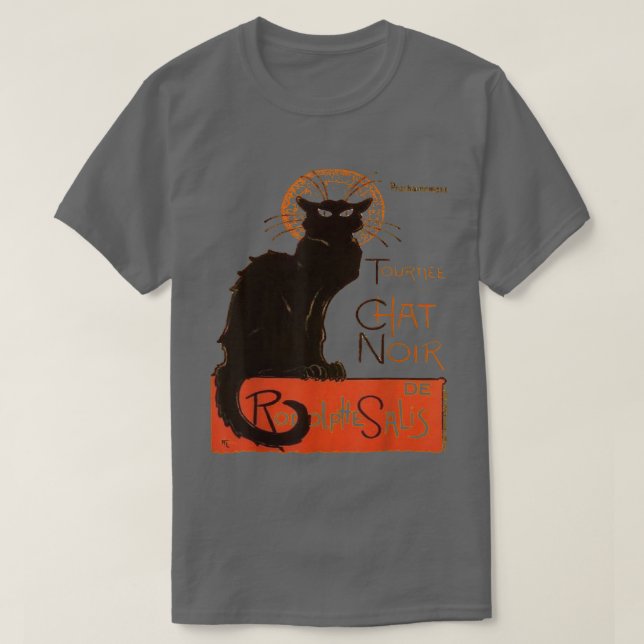 Camiseta Tournee Du Chat Noir Paris - Vetor Em Dúvida (Frente do Design)