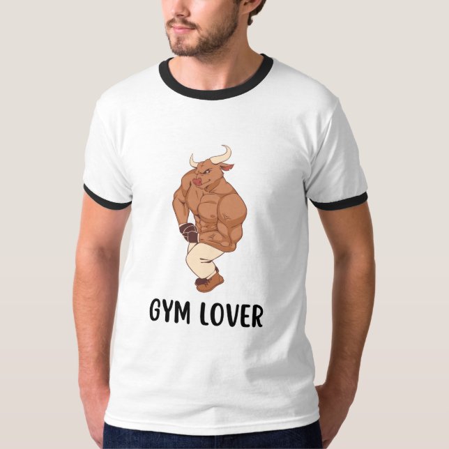 Camiseta Touro Amante de Academia (Frente)