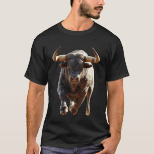 Camiseta Touro Boi Gado Gado Doméstico Fazenda Vaca Touro T