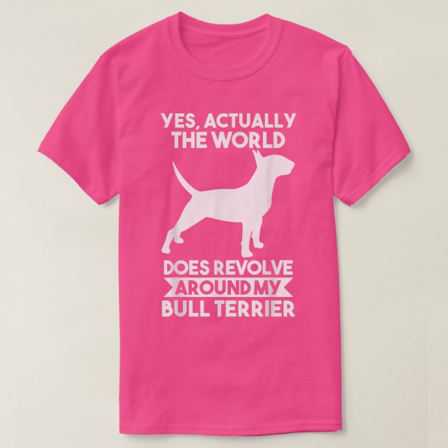 Camiseta Touro-Cão-Terrier T-Shirt (Frente do Design)