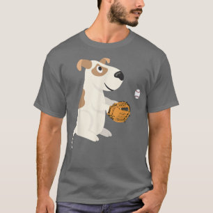 Camiseta Touro De Beisebol Touro Terrier Molhando Um Passei