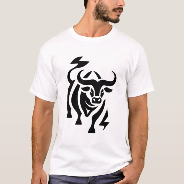 Camiseta Touro de carga - Potência e determinação (Frente)