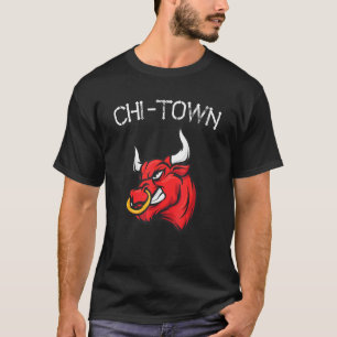 Camiseta Touro de Chi Town Fãs de Chicago Basquete 23 Para
