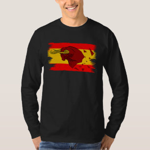Camiseta Touro de Espanha luta pela Tauro e Bandeira da Esp