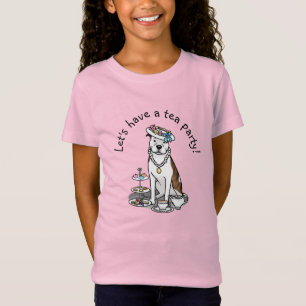 Camiseta Touro de Festa de Chá (lt brindle white 3)