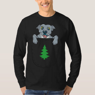Camiseta Touro De Nariz Azul No Bolso No Natal
