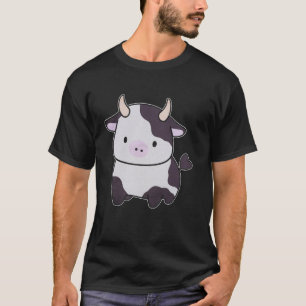 Camiseta Touro De Vaca De Leite Cinto Com Cornos Adoráveis