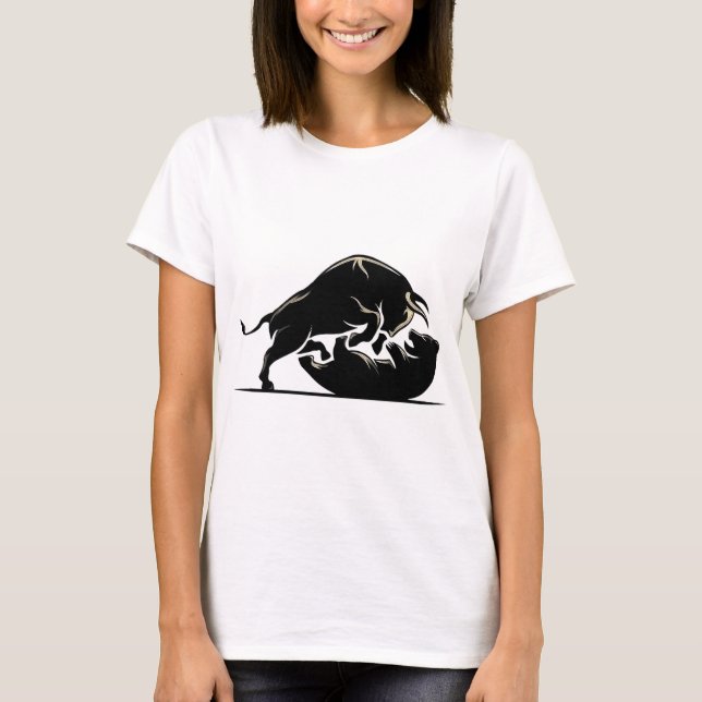 Camiseta Touro e Urso (Frente)