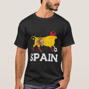 Camiseta Touro Espanha Futebol Espanhol Ll Homens Mulheres