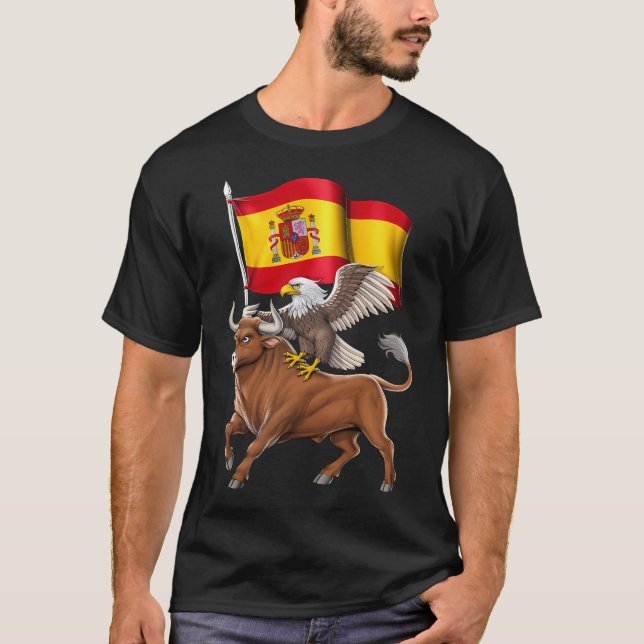 Camiseta Touro Espanhol E Águia (Frente)
