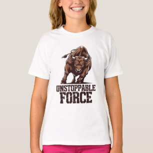 Camiseta Touro imparável: Energia bruta em movimento