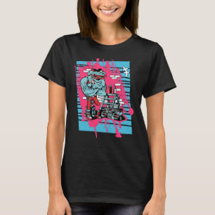 Camiseta Touro legal de Hip Hop Bulldog Beatboxing Pit Punk