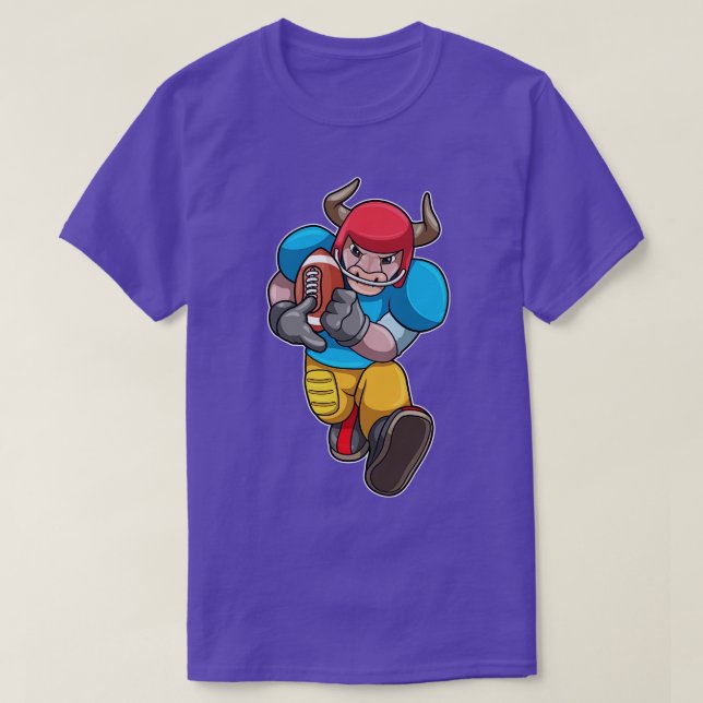 Camiseta Touro nos Esportes com Capacete (Frente do Design)