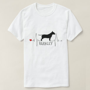 Camiseta Touro Personalizado Ama Meu Cachorro Bater