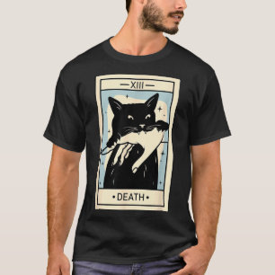 Camiseta Touro Preto Tarot Morte Halloween Bruxa Amante de