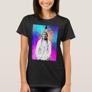 Camiseta Touro Sentado Chefe Indígena Americano Lakota