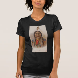Camiseta Touro Sentado Chefe Norte-Americano de Lakota