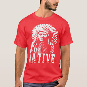 Camiseta Touro Sentado com Espírito Nativo Americano