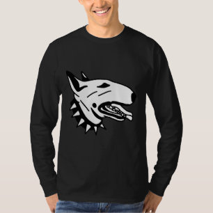Camiseta Touro Terrier Com Colar Preta