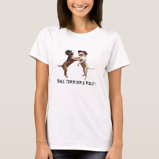 Camiseta Touro Terriers Rock! Longa Folga Tee (Frente)
