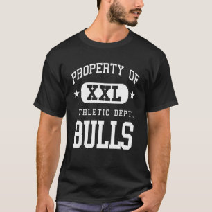 Camiseta Touros Propriedade Escolar Atlética XXL
