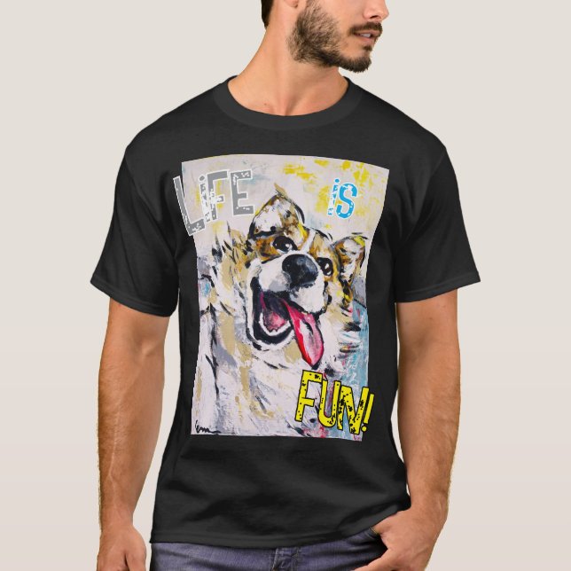Camiseta Tout sourire Life is fun! (Frente)