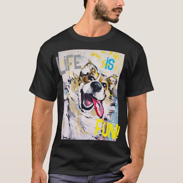 Camiseta Tout sourire Life is fun! (Frente)