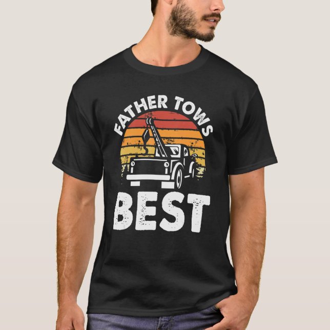 Camiseta Tow Truck Driver Recovery Vehicle Pai Tow Truckin (Frente)