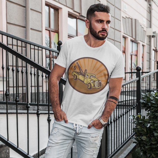 Camiseta Tow Truck Mens T-Shirt (Criador carregado)