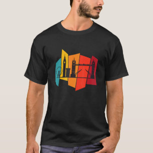 Camiseta Tower Bridge Of London Skyline Retro England