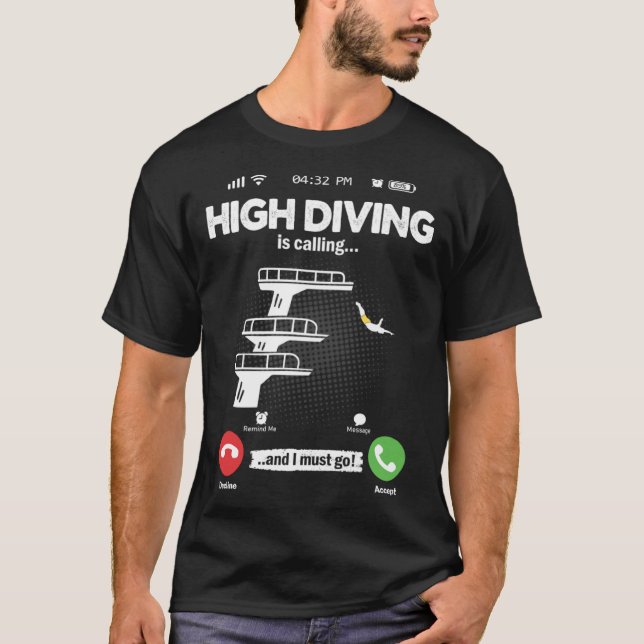 Camiseta Tower Jumping Is Calling I Must Go Water Hobby Tow (Frente)