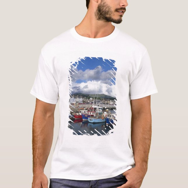 Camiseta Town and Harbor, Dingle, County Kerry, (Frente)