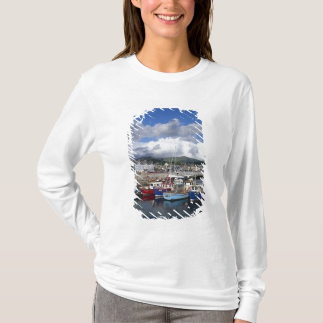 Camiseta Town and Harbor, Dingle, County Kerry, (Frente)