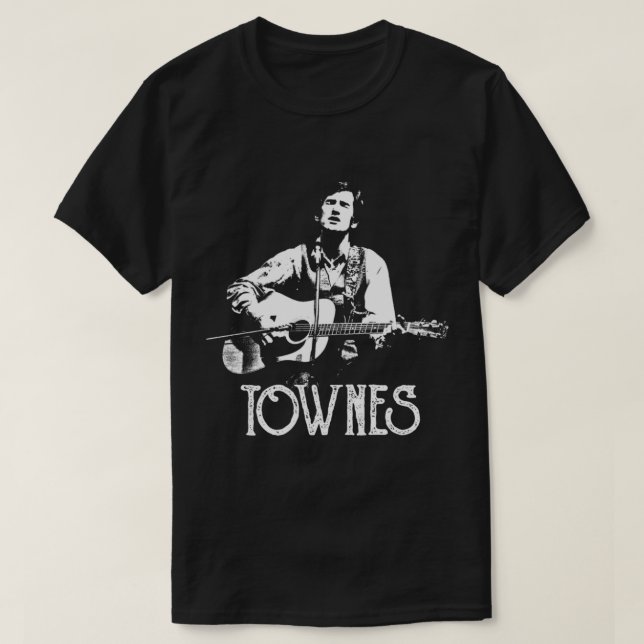 Camiseta Townes Van Zandt - White Stencil Essential T-Shirt (Frente do Design)