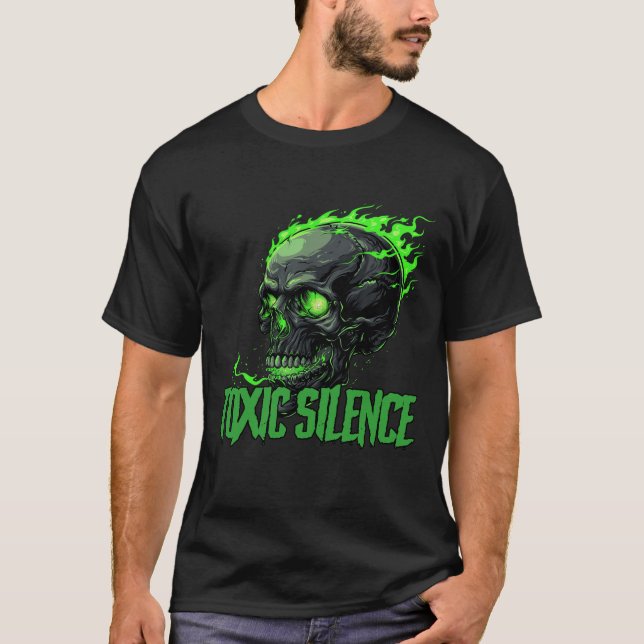 Camiseta "Toxic Silence" T-shirt med logo + text (Frente)
