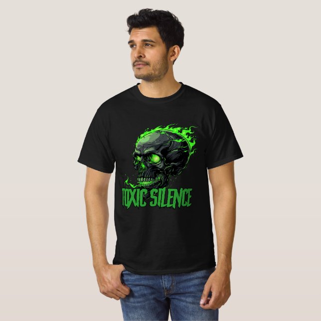 Camiseta "Toxic Silence" T-shirt med logo + text (Frente Completa)