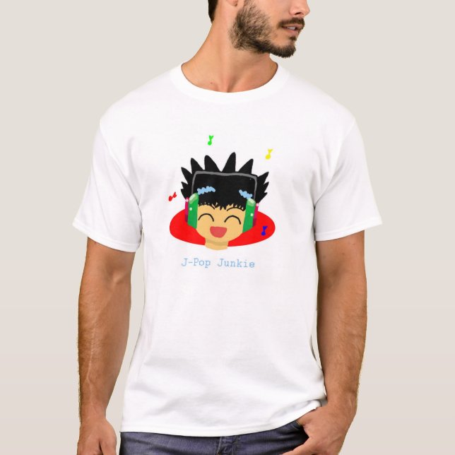 Camiseta Toxicómano do J-Pop (Frente)