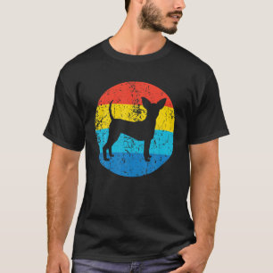 Camiseta Toy Fox Terrier Dog Breed Silhouette Retro 1970