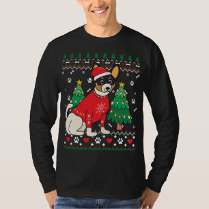 Camiseta Toy Fox Terrier Enfeites de natal Ugly Gift Mãe D