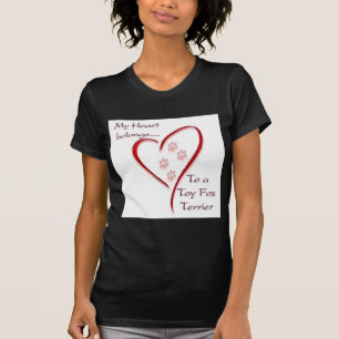 Camiseta Toy Fox Terrier Hearts Pertence