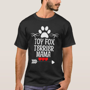 Camiseta Toy Fox Terrier Mama no Natal das Mães