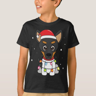 Camiseta Toy Fox Terrier Natal Luzes Mãe Pai Cachorro Prese
