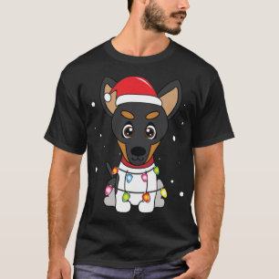 Camiseta Toy Fox Terrier Natal Luzes Mãe Pai Cachorro Prese