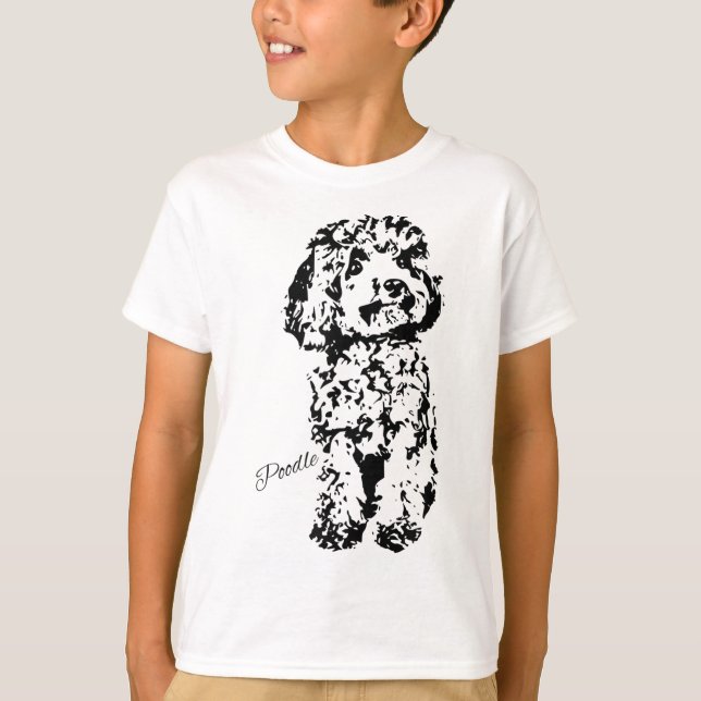 Camiseta Toy Poodle Cute Dog Lover Oferece A Mulher Padrão  (Frente)